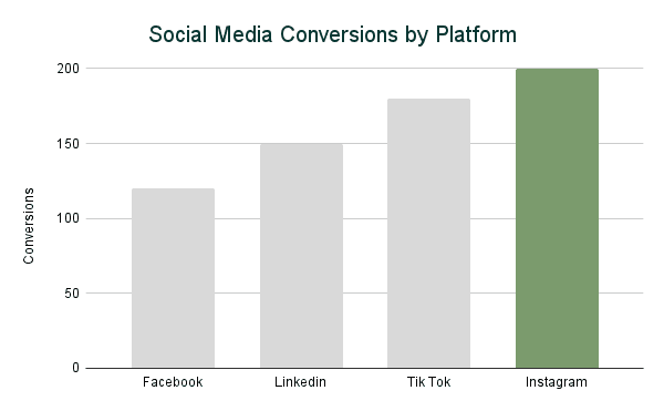 Social Media Conversions by Platform Social Media Conversions by Platform